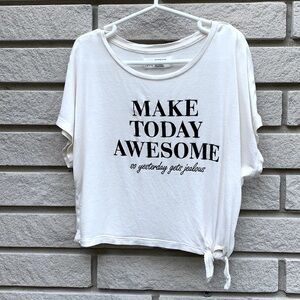 H&M Crop Top Tee with Side Tie (8-10)